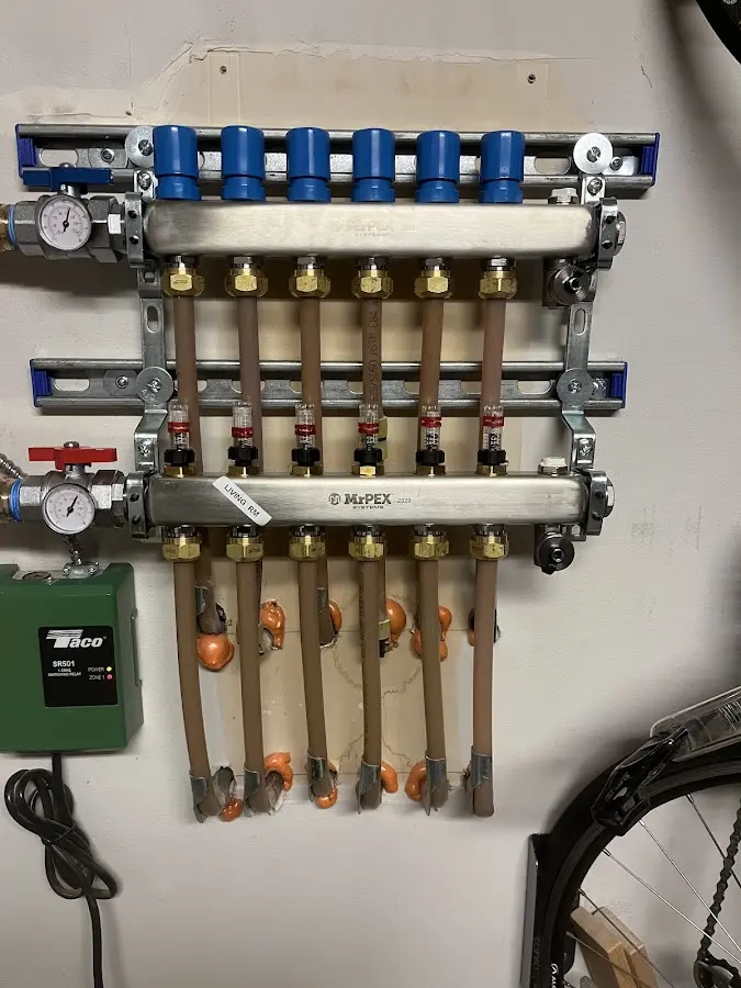 Plumber performing Gas Line Installation at a residential property in Wells Branch